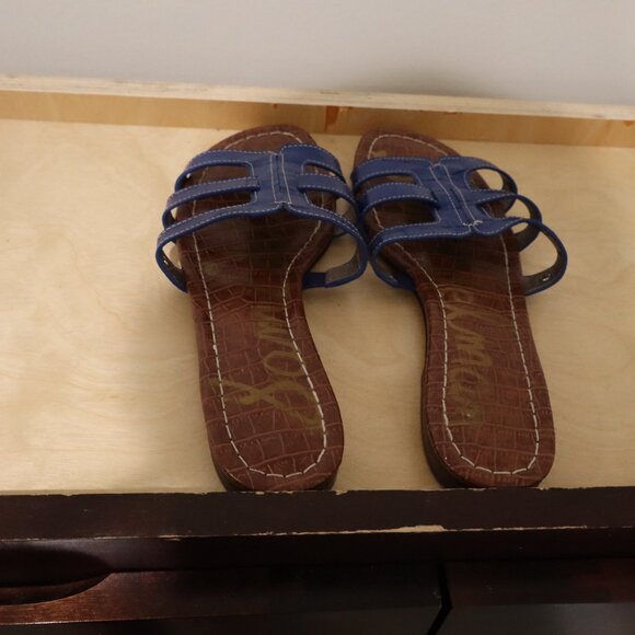 Sam Edelman Women's Bay Slide Sandal - Size 8 - Blue - Picture 2 of 7